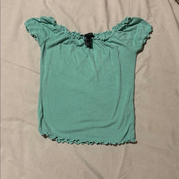 Forever 21 Mint Green Ruffled Blouse - Picture 2 of 2